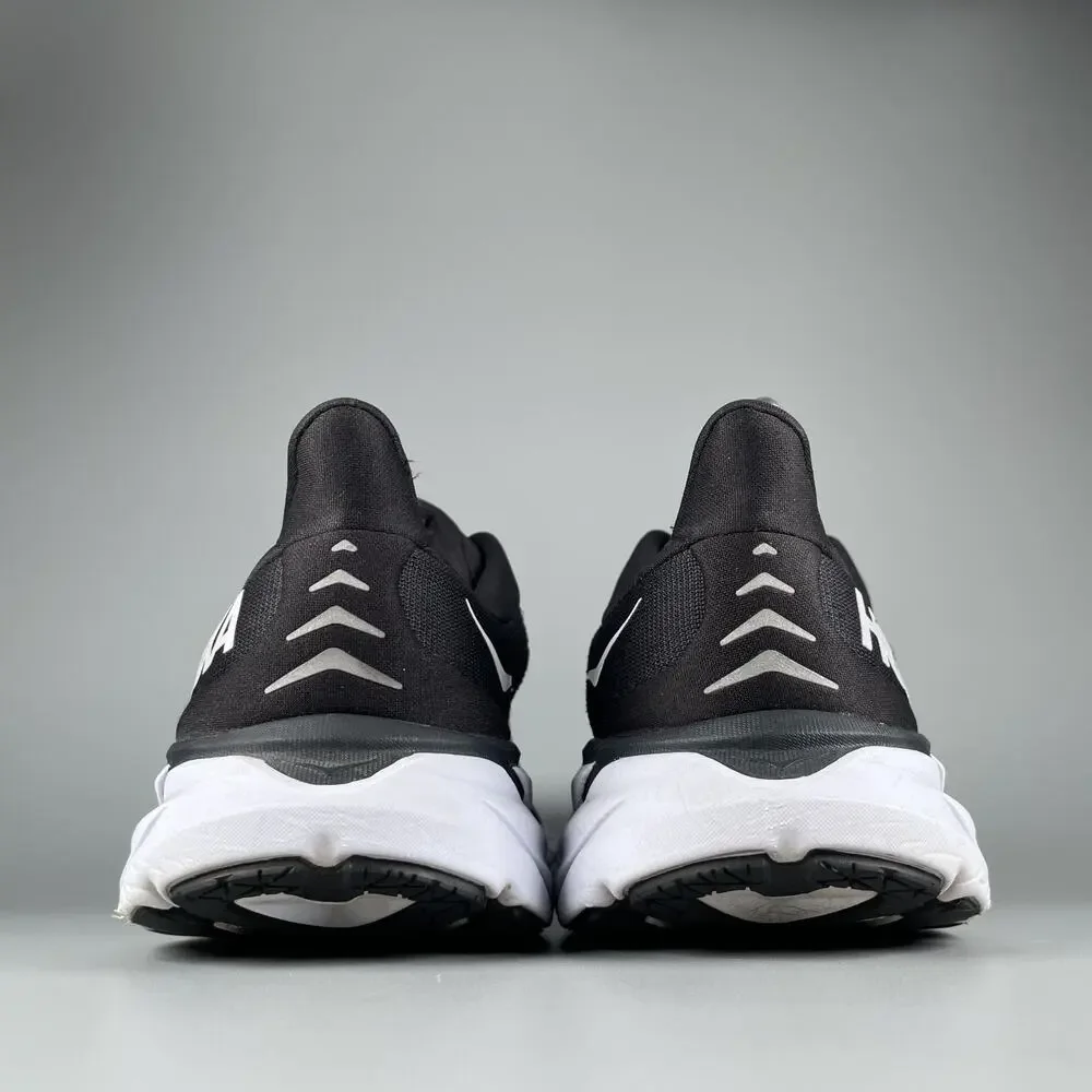 Hoka One One Clifton 8 Women's 9 D Wide Black Running Sneakers Athletic Shoe GUC